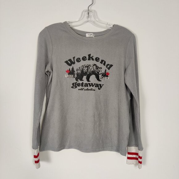 Ardene Women's Weekend Lodge Cabin Getaway Pajama Top Sz Small Loungewear Unisex - Picture 1 of 8